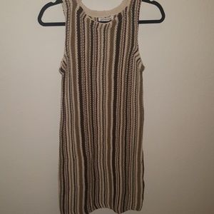 Striped woven dress